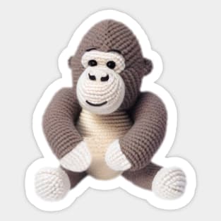 Gorilla Crochet Toy Baby Sticker